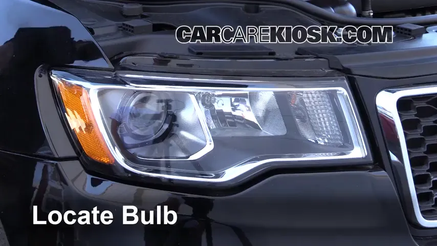 2017 Jeep Grand Cherokee Laredo 3.6L V6 FlexFuel Éclairage Feux de route (remplacer l'ampoule)